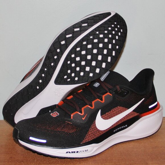 Nike Air Zoom Pegasus 41 Cincinnati Bengals Football Mens 10.5 11 Black - Picture 1 of 6